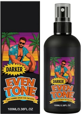 Face & Body Tanner Spray for The Boys - Lightweight Self-Tanning Spray for a Natural Sun-Kissed Look - Fast-Absorbing Non-Greasy Tan for Face & Body - Easy Application for Even Golden Glow