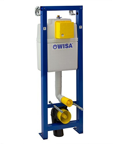 BYUP WISA Excellent XS ECK WC-Vorwandelement, Toilette, Toilettenwand, Kunststoff, Dunkelblau, Eckmontage