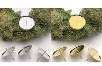 Glorex 6 7021 201 - Bougeoirs 4pcs 6cm Couleur Argent