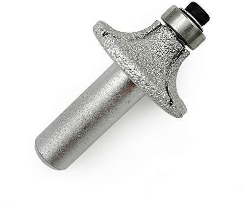 SHDIATOOL 1/2 tum skaft runt-over routerbits 10 mm radie hörnavrundande kantbildande marmor granit kvarts sten
