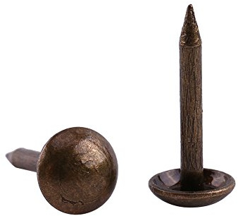 Möbelnagel, Polsternagel, antike dekorative Reißzwecken für Holz-Heimmöbel, grüne Bronze, 6 x 14 mm, 100 Stück
