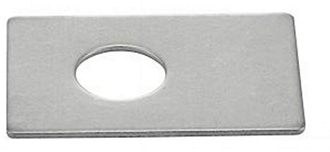 10X Rechteckige Scheiben 36x65mm Edelstahl A2 NFE 25540