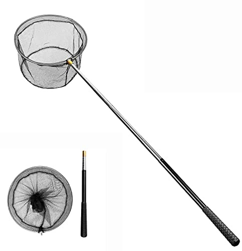 Mingjieus Pool Skimmer Net with Stainless Steel Telescopic Pole,58 Extendable Leaf Skimmer Pool Rake Pool Nets for Cleaning Above Ground Inground Swimming Pool, Pond,Spas,Hot Tub