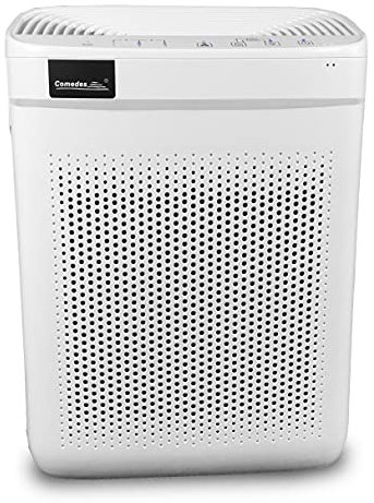 Comedes Lavaero 150 eco - Effizienter 4-Stufen Luftreiniger, Luftfilter inkl. Nanosilbervorfilter, Aktivkohle und HEPA-Filter | CADR 250m³/h | Ideal für Allergiker & Raucher | Räume bis 40m²