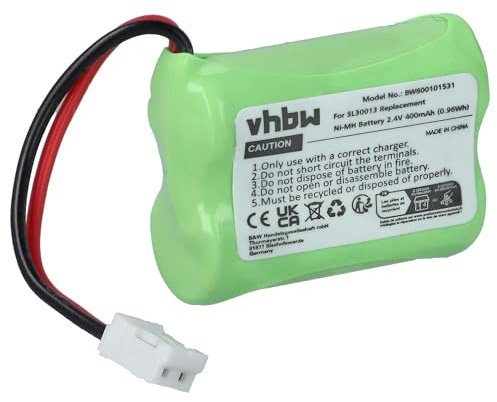 vhbw Batería Recargable reemplaza SL30013 | para teléfono fijo o inalámbrico (400 mAh, 2,4 V, NiMH)
