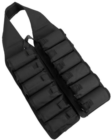 Gilet pour Boire de la Bière, Porte-canettes de Bière pour 12 Canettes Résistant à l'usure, Porte-boisson Extérieur sur Ceinture, Veste pour Boire de la Bière avec 12 Poches, Gilet pour Boisson