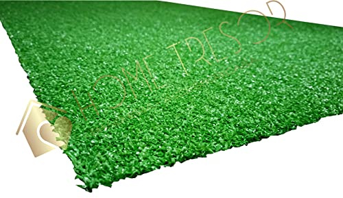 Home Tresor - Prato Sintetico da Esterno, Tappeto Erboso Artificiale, Erba Finta Calpestabile e Drenante per Giardini, Terrazzo, Balcone, Sp. 8 mm. Altezza 100 cm. (MT 1 X 6,5)