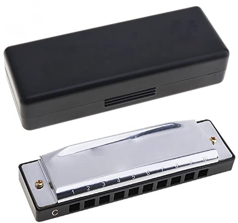 Standard Mundharmonikas 10 Löcher Mundharmonika Diatonische Mundharmonika Musikinstrument Edelstahl Für Kinder