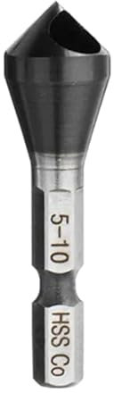 1PC M35 Cobalt Countersink Deburring Chamfer Drill Bit 1-4/2-5/5-10/10-15mm HRC89 TiAlN Countersink Drill Bit Hex Shank Alloy-Steel M35 Cobalt HRC89 TiAlN Countersink Deburring Chamfer Drill Bit Hole