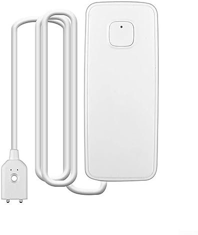 RANRAO Water Alarm Sensor, WiFi Water Leak Detector, Overflow Flood Alert, White, Voice Control, Smart Life & Tuya Compatible