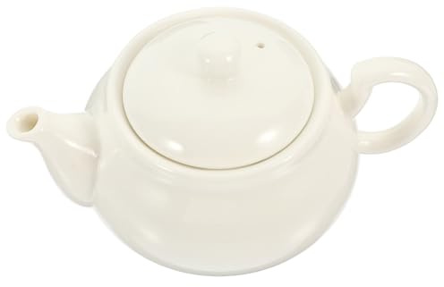 TOPBATHY Juego de té de porcelana blanca. cafetera tetera de cerámica kung fu Infusor de té pequeña tetera herramienta para servir té antiguo taza de té con fugas café Gaiwan