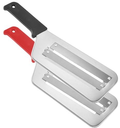Kohlschredder Gemüseschredder Kohlschnitzel 2 Stück Scharfe Edelstahlklinge Kohlschneider Schredder Rutschfester Kohlschneider Doppelschichtiger Kohlschnitzel Für Gemüse Schwarz Und Rot