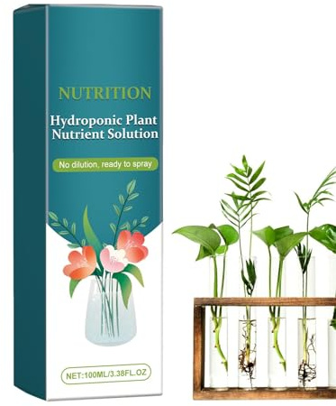 Nutrientes líquidos para plantas hidropónicas, solución de nutrientes para plantas hidropónicas, Fertilizante nutritivo para plantas hidropónicas de 3.38fl.oz, Fertilizante líquido para