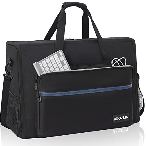 AKOZLIN Bolsa de transporte para pantallas LCD y televisores de 19 a 24 pulgadas, funda de transporte acolchada (no para IMAC), bolsa de viaje con correa para el hombro, bolsillo para accesorios