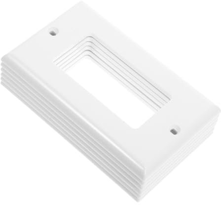 jojofuny 6 Pezzi Di Prese A Muro Standard Usa Piastra Decorativa Per Prese A Muro Con Vite Singola Inserti Per Prese A Muro Montaggio A Pannello Per Prese Elettriche