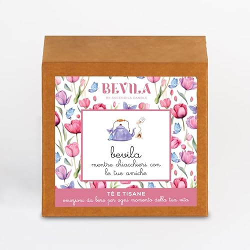 BEVILA Amiche - Infuso ai Frutti Rossi, Infuso di Frutta aromatizzato, 10 Bustine, Filtri Piramidali Biodegradabili, 20 grammi