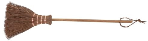 ABOOFAN Tea Table Brush Small Straw Broom for Cleaning Tea Tray Mini Broom Accessories and Coffeepot Cleaning