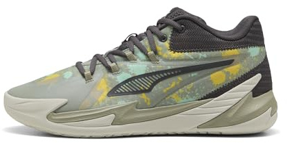 PUMA Scarpe da Basket da Uomo Dagger, Lux Army-Fresh Mint, 42 EU