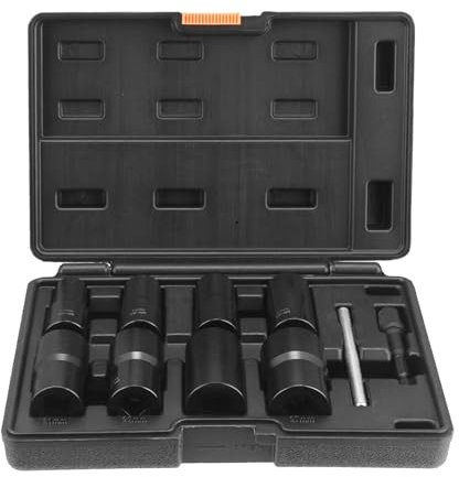 Kit d'extracteur de boulon, 10 pièces, douilles pour écrous de roue, entraînement 1/2 pouce, kit d'extracteur de boulon et d'écrou, jeu de douilles d'extraction pour retirer les boulons, écrous et v