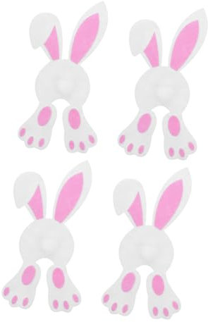 Gatuida 4stücke Besteckhalter Kaninchen Filz Süße Tischdeko Für Gabeln Und Cutlery Organizer Für Ostern Und Feierlichkeiten