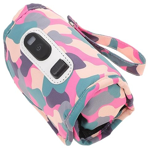 Tragbare Digitale Flaschenwärmer Abdeckung für Babyflaschen | 5-stufig Verstellbar, Oxfordstoff mit Silikon und Flanell, für Reise und Outdoor, mit Datenkabel