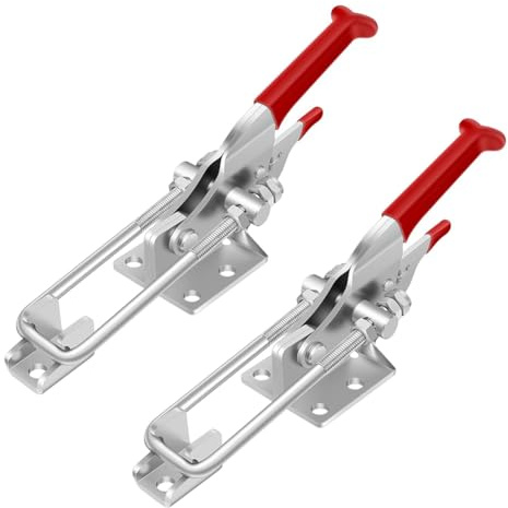 Wisyurt 2 Pack Toggle Clamp, Heavy Duty Latches, 2000Lbs Holding Capacity Adjustable Lock, Smoker Clamps