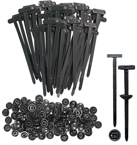 Nylon Universal Kabelbinder Verschluss, 150 Stück Kabelbinder Halter Nylon Halterung für Auto Haushalt Reparatur & Maschinen