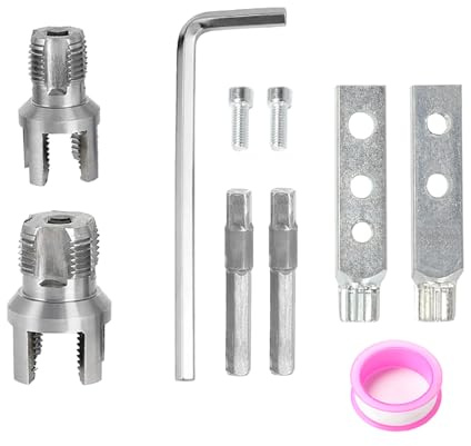 10 Pcs Filiera Per Filettatura, Filettatrice Per Tubi Idraulici Per Trapani Elettrici, Kit Filettatura Maschio E Femmina,Filettatrice Manuale,Maschi Per Filettatura, Utensile Per Filettare Tubi Pvc