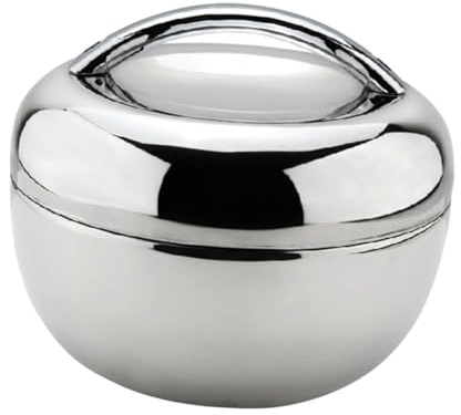 TOBBOMEY Fiambrera de Acero Inoxidable con Compartimentos Separadores y Función Térmica Caja de Lonchera para Trabajo y Escuela Resistente y Portátil para la Comida Caliente