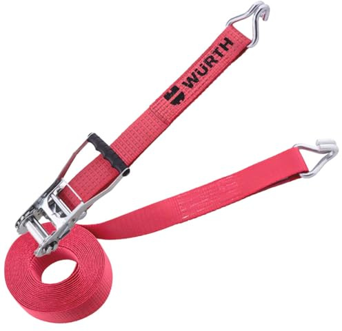 Würth Ratschenzurrgurt 8m Lang x 5cm breit bis 5 Tonnen Zurrgurt Spanngurt 5000kg TÜV GS EN 12195-2 | 571391205