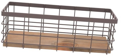 Toyvian Aufbewahrungskorb Aus Metall Mit Henkel Metallkorb Aufbewahrung Für Küche Bad Und Wohnzimmer Drahtkorb Als Regalkorb Oder Hängekorb Zur Organisation Von Kleinigkeiten