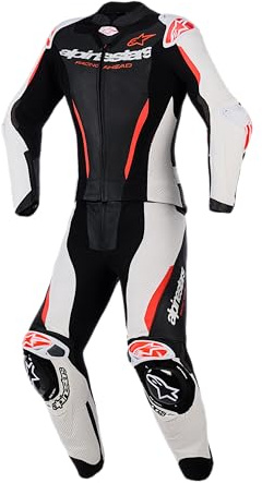 Alpinestars Stella GP-R7 Damen 2-Teiler Motorrad Lederkombi, schwarz/weiß/rot, 42