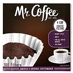 Mr. Coffee 4-Cup Coffee Filters, 100 Count (Package May Vary)