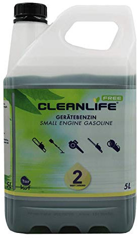 Cleanlife Bio Gerätebenzin 2-Takt Motorsägenbenzin Rasenmäher Sonderkraftstoff 5l