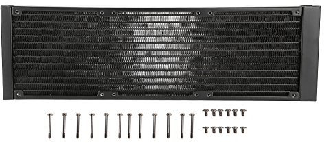 Tubo di alluminio della torre 12 del dissipatore di calore, modulo rapido del dispositivo di raffreddamento della CPU del sistema di raffreddamento ad acqua del radiatore del PC, 9.5mm OD(360mm)