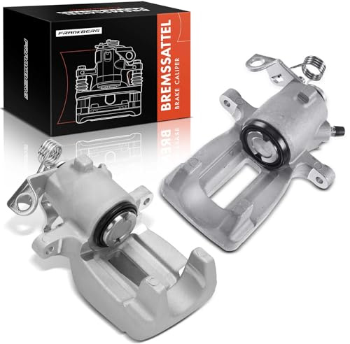 Frankberg 2x Bremssattel Bremszange Hinten Links Rechts 8N0615424C | Aluminiumguss; Kompatibel mit New Beetle 1C1 9C1, B.o.r.a 1J2, Golf IV Variant 1J5, A3 8L1, O.c.t.a.v.i.a I 1U2