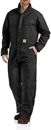Carhartt Washed Duck Insulated Coverall, Farbe: Black, Größe: 3XL