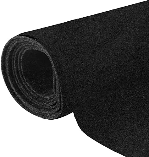 Halero 78x90 Black Underfelt Carpet for Speaker, Sub Box Carpet, Auto, RV, Boat, Marine, Truck, Car Trunk Felt Fabric Material