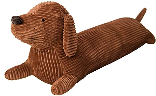 Mislaxy Tierkissen Langes 110cm, Plüsch-Hundekissen Weich Plüschkissen, Seitenschläferkissen Soft Geschenk für Weihnachten Geburtstag (Dackel)