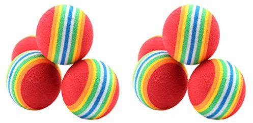Mipcase 24stücke Eva Schwamm Regenbogen Spielzeugball Für Hunde Interaktive Kauspielzeuge Für Trainieren Und Im Freien