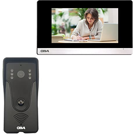 Videocitofono OBA WiFi APP Tuya,1080P 4 fili Telecamera Esterna Cablata,Registra Video/Foto,Apertura cancello tramite App