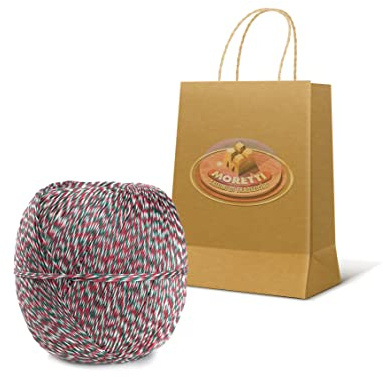 Moretti® Spago per Salumi Alimentare, Spago per Legatura Salumi, Spago per Decorazioni, Peso Rotolo Singolo 150 Grammi