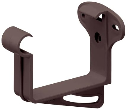 INEFA 20x Stirnbretthalter Rinnenhalter kastenförmig NW68/68mm Dunkelbraun | Kastenrinnenhalter, Dachrinnenhaken aus Kunststoff, Haken für Regenrinne, Kastendachrinne, zuverlässiges Rinneisen