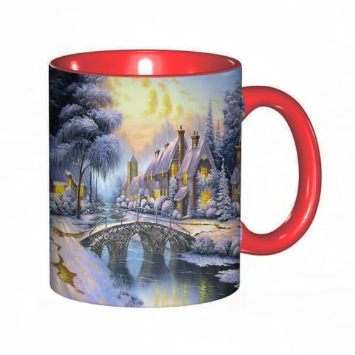Tassendruck Weihnachtsbrücke Kaffeetasse/Mug/Cup