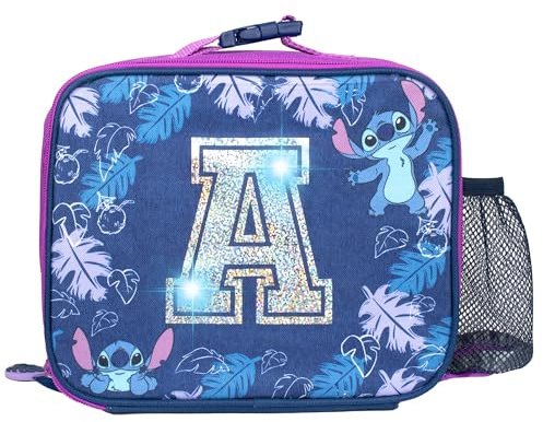 Disney Stitch Personalisierte Schul-Lunch-Taschen für Mädchen, thermisch isoliert, BPA-frei