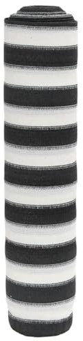 Iiaky Red de privacidad HDPE Gris Antracita Blanco 1,5x25 m 195 g/m² Tela Sombra Exterior Tela de toldo Red de Sombra Exterior