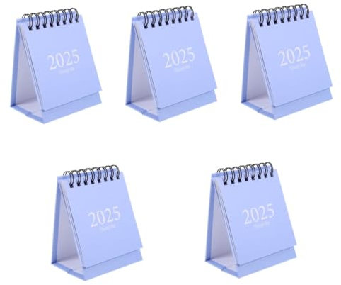 LALAFINA 5St Tischkalender 2025 täglicher Flip- dekorativer Bürokalender geburtstagskalender schreibtischkalender 2024-2025 monatlicher Papier