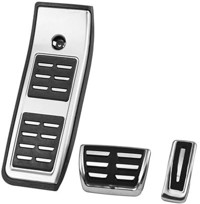 Auto Pedal Für A4 B9 Für A5 F5 2016-2019 Edelstahl Auto Gaspedal Kraftstoff Pedal Bremse Fußstütze Pedale Abdeckung Zubehör Bremse Pedalkappen(at 3PCS)