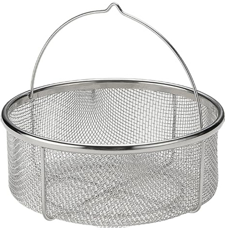 Inserto para cocción al vapor - Vaporera de acero inoxidable | Cesta para cocinar al vapor de verduras | Cesta para cocción al vapor plegable para cacerola | Colador de arroz | Escurrir