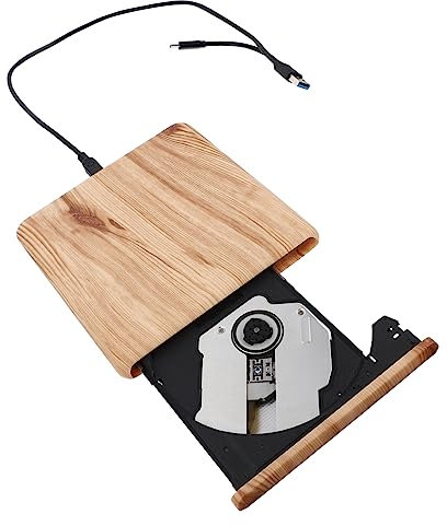 jojofuny Usb Optical Drive Dvd Player Cd Burner External Cd Rom for Usb Type-c Port Stable Performance